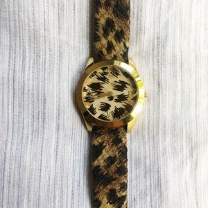 Betsey Johnson Leopard Watch